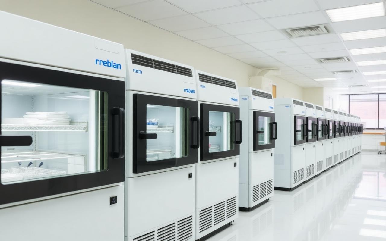 Research laboratory ultra-low temperature freezers