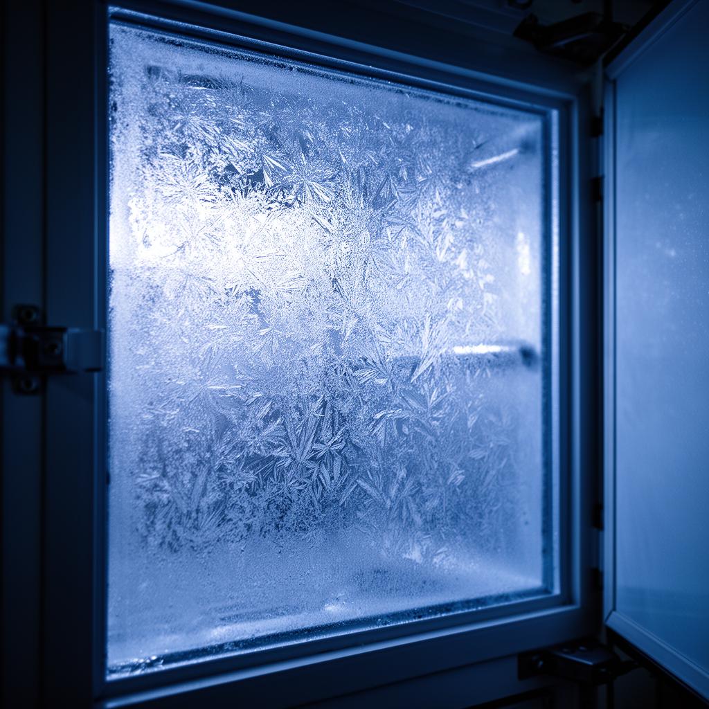 Temperature chart on a ULT freezer display